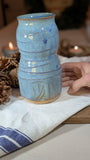 Blue Textured Vase