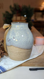 Pearl Blue Speckled Large Vase - Very Sturdy